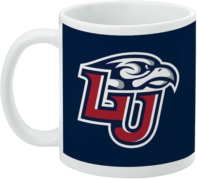 Liberty University Primary Logo Ceramic Coffee Mug, Novelty Gift Mugs for Coffee, Tea and Hot Drinks, 11oz, White