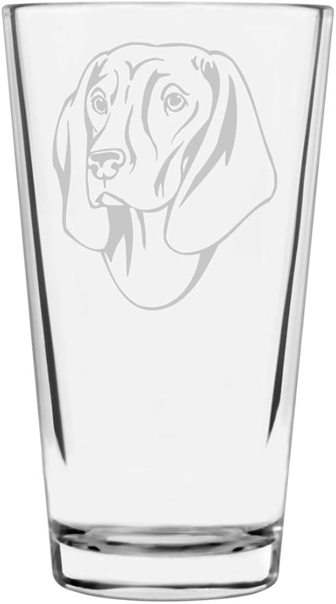Bavarian Mountain Hound Custom Personalized Dog Themed Etched All Purpose 16oz Pint Glass