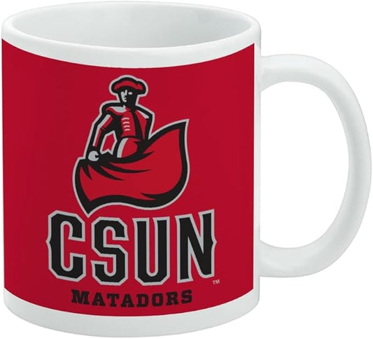 Cal State Northridge Primary Logo Ceramic Coffee Mug, Novelty Gift Mugs for Coffee, Tea and Hot Drinks, 11oz, White