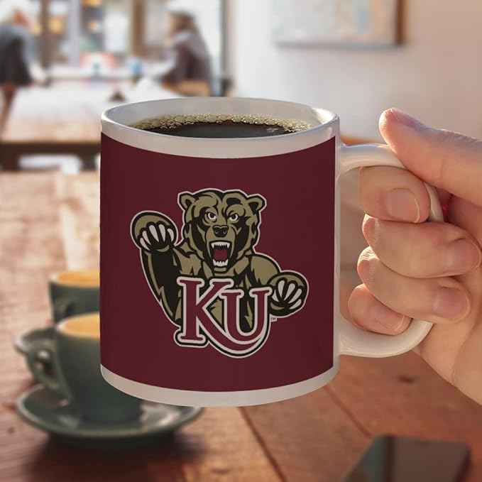 Kutztown Primary Logo Ceramic Coffee Mug, Novelty Gift Mugs for Coffee, Tea and Hot Drinks, 11oz, White