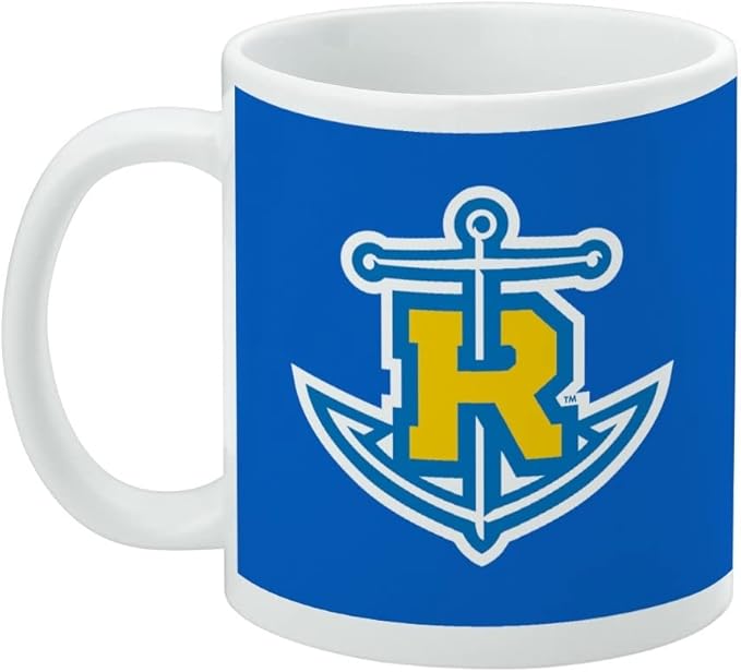 Rollins College Primary Logo Ceramic Coffee Mug, Novelty Gift Mugs for Coffee, Tea and Hot Drinks, 11oz, White