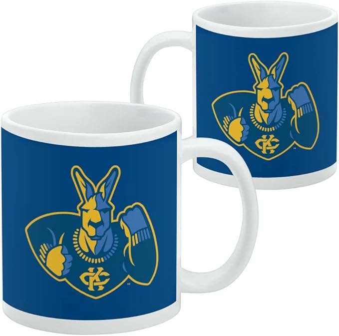 University of Missouri - Kansas City Primary Logo Ceramic Coffee Mug, Novelty Gift Mugs for Coffee, Tea and Hot Drinks, 11oz, White