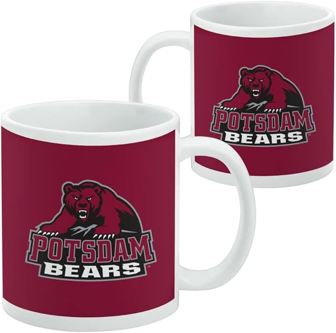 State University of New York at Potsdam Primary Logo Ceramic Coffee Mug, Novelty Gift Mugs for Coffee, Tea and Hot Drinks, 11oz, White