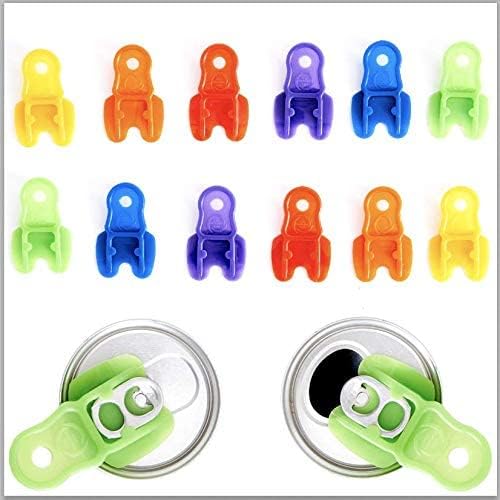 Vibrant Colored 36Pk Drink Shield and Soda Protector for Family. Plastic Tab Can Openers for Pop, Beer, Coke or Soda. Beverage Barricade Protects Cold Drinks from Bees at Picnic, BBQ
