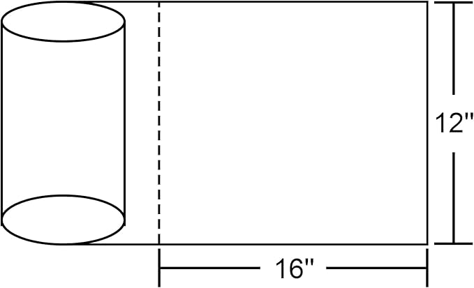 12x16 Plastic Produce Bags on a Roll - Clear Plastic Bags for Food, Vegetable, Fruits, Bread, Pet Bags and Grocery Clear Bag- 350 Bags/roll (4 Roll)