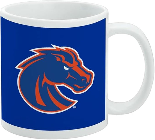 Boise State University Primary Logo Ceramic Coffee Mug, Novelty Gift Mugs for Coffee, Tea and Hot Drinks, 11oz, White