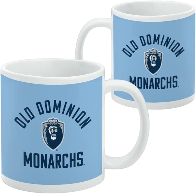 Old Dominion University Official Logo Ceramic Coffee Mug, Novelty Gift Mugs for Coffee, Tea and Hot Drinks, 11oz, White