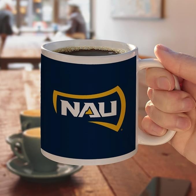 Northern Arizona University Primary Logo Ceramic Coffee Mug, Novelty Gift Mugs for Coffee, Tea and Hot Drinks, 11oz, White