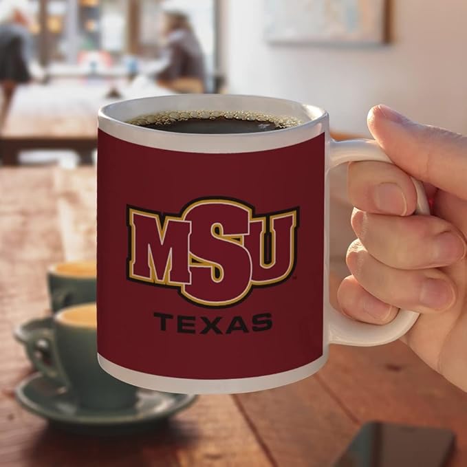 Midwestern Sate Primary Logo Ceramic Coffee Mug, Novelty Gift Mugs for Coffee, Tea and Hot Drinks, 11oz, White