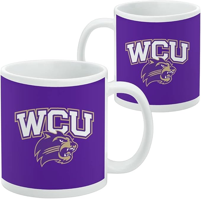 Western Carolina Primary Logo Ceramic Coffee Mug, Novelty Gift Mugs for Coffee, Tea and Hot Drinks, 11oz, White