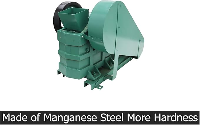Mini Jaw Crusher Rock Crusher Stone Crusher Machine Jaw Crushing Machine Electric Sahtter Grinder for Coal Iron Ore 220v 1.5kw