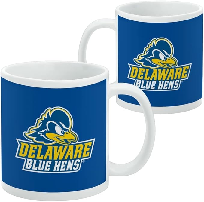 Delaware Primary Logo Ceramic Coffee Mug, Novelty Gift Mugs for Coffee, Tea and Hot Drinks, 11oz, White