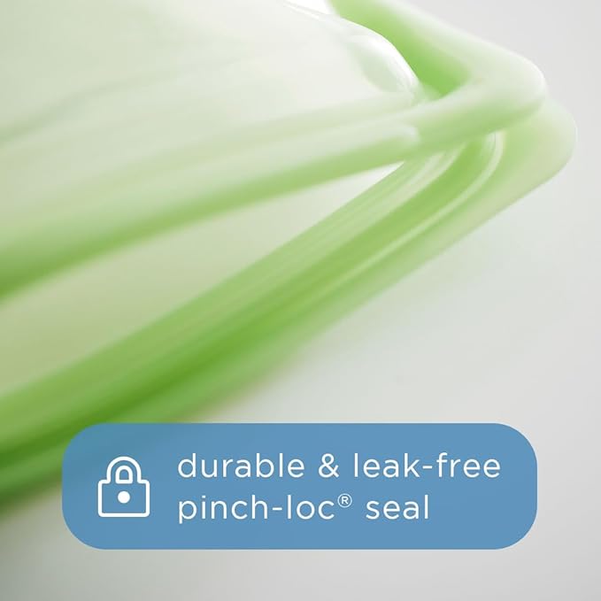 Stasher Premium Silicone Reusable Food Storage Bags, 6-Pack, Multi, Multi-Use Food Storage Bags, Lunch Bag, Travel Containers, BPA Free, Leak-free, Dishwasher-Safe, Eco-friendly