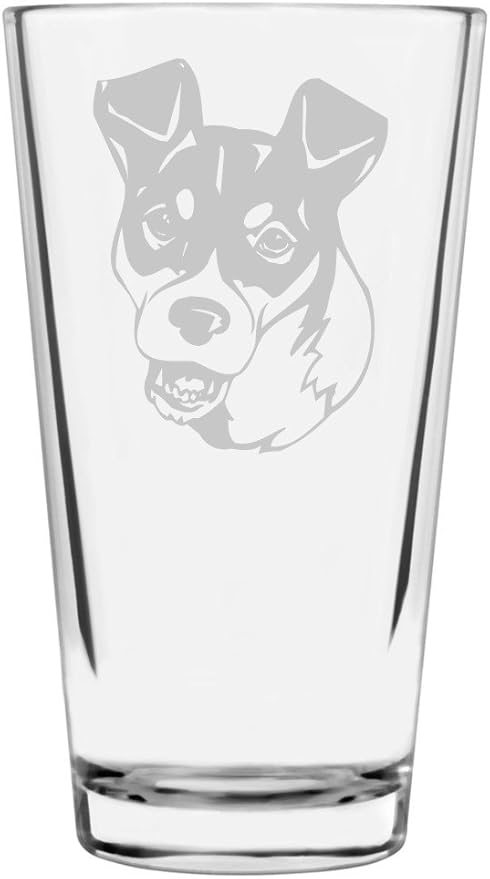 Ratonero Bodeguero Andaluz Custom Personalized Dog Themed Etched All Purpose 16oz Pint Glass