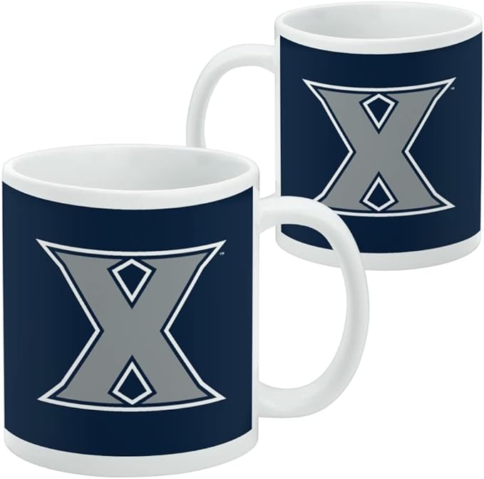 Xavier University Logo Ceramic Coffee Mug, Novelty Gift Mugs for Coffee, Tea and Hot Drinks, 11oz, White