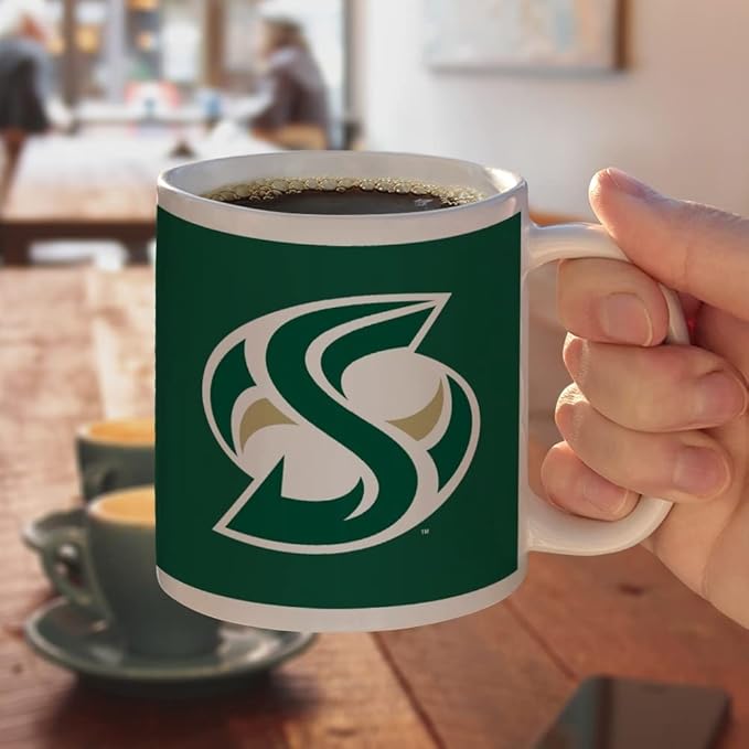 Sacramento State University Primary Ceramic Coffee Mug, Novelty Gift Mugs for Coffee, Tea and Hot Drinks, 11oz, White