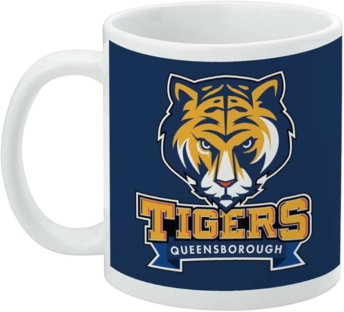 Queensborough Community College Primary Logo Ceramic Coffee Mug, Novelty Gift Mugs for Coffee, Tea and Hot Drinks, 11oz, White
