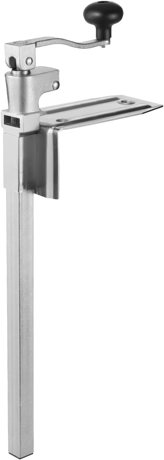 VEVOR Commercial Can Opener, Heavy-Duty Manual Tabletop Cans Opener for Cans Up to 11.8 in Height, Height-Adjustable Professional Can Openers Fixed with Screws, for Restaurant, Hotel, and Food Store