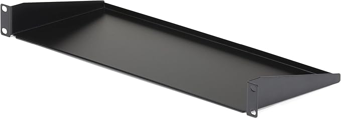 StarTech.com 1U Server Rack Shelf, Universal Rack Mount Cantilever Tray for 19" Network Equipment Cabinet, Heavy Duty Steel
