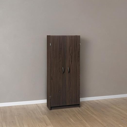 ClosetMaid Pantry Cabinet Cupboard with 2 Doors, Adjustable Shelves, Standing, Storage for Kitchen, Espresso