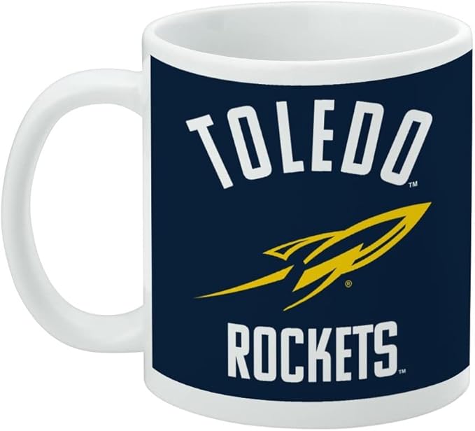 University of Toledo Official Logo Ceramic Coffee Mug, Novelty Gift Mugs for Coffee, Tea and Hot Drinks, 11oz, White