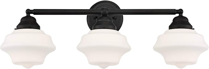 Possini Euro Design Astrid Modern Wall Light Black Metal Hardwired 27 1/4" 3-Light Fixture Opal White Glass Shade for Bedroom Bedside Bathroom Vanity Living Room Hallway Dining House Home Kitchen