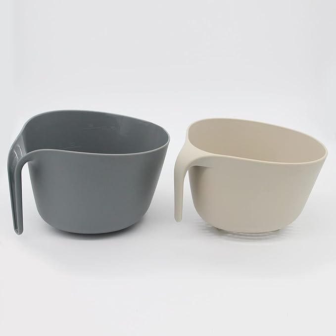 Kitchen Colander and Strainer Bowls Set,2 in 1 Fruit Vegetable Washing Basket for Soaking,Draining Pasta,Rice,Quinoa,Small Grains and Food Mixing-4.5Quart