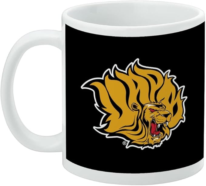 Arkansas at Pine Bluff Primary Logo Ceramic Coffee Mug, Novelty Gift Mugs for Coffee, Tea and Hot Drinks, 11oz, White