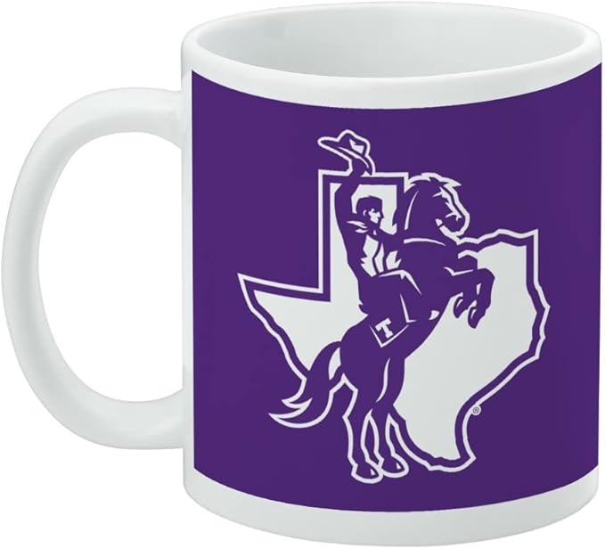 Tarleton State University Primary Logo Ceramic Coffee Mug, Novelty Gift Mugs for Coffee, Tea and Hot Drinks, 11oz, White