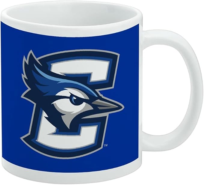 Creighton University Primary Logo Ceramic Coffee Mug, Novelty Gift Mugs for Coffee, Tea and Hot Drinks, 11oz, White