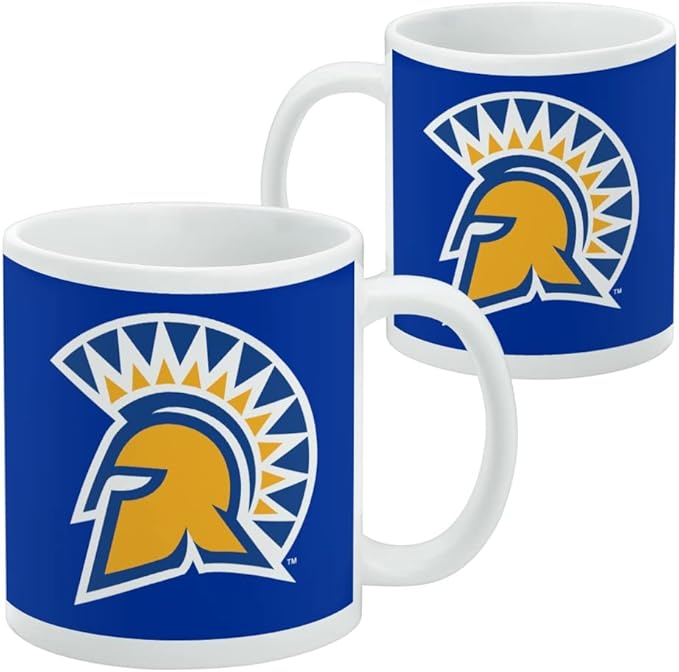 San Jose State University Primary Logo Ceramic Coffee Mug, Novelty Gift Mugs for Coffee, Tea and Hot Drinks, 11oz, White