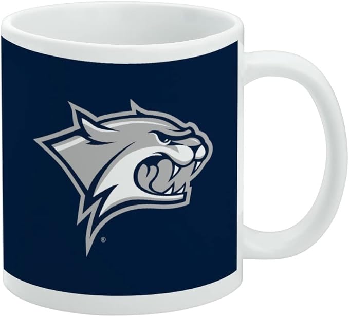 UNH Primary Logo Ceramic Coffee Mug, Novelty Gift Mugs for Coffee, Tea and Hot Drinks, 11oz, White