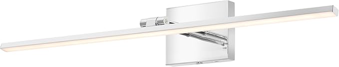 JONATHAN Y JYL7163E Santino 28" Modern Minimalist Swivel Integrated Dimmable LED Rechargeable Picture Light with Touch Sensor for Bedroom, Living Room, Kitchen, Office, Chrome
