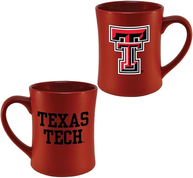 Texas Tech Red Raiders Ceramic 16oz Sculpted Mug – Official Team Logo Coffee Cup – Handwash Recommended – Individually Boxed