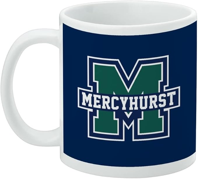Mercyhurst University Primary Logo Ceramic Coffee Mug, Novelty Gift Mugs for Coffee, Tea and Hot Drinks, 11oz, White
