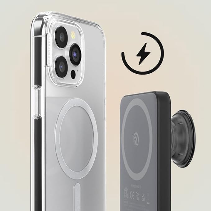 PopSockets PowerPack for MagSafe, Portable Phone Charger, Magnetic Wireless Portable Charger, 5000mAh - Curled Up with A Good Book