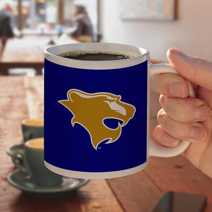 Georgian Court University Primary Logo Ceramic Coffee Mug, Novelty Gift Mugs for Coffee, Tea and Hot Drinks, 11oz, White
