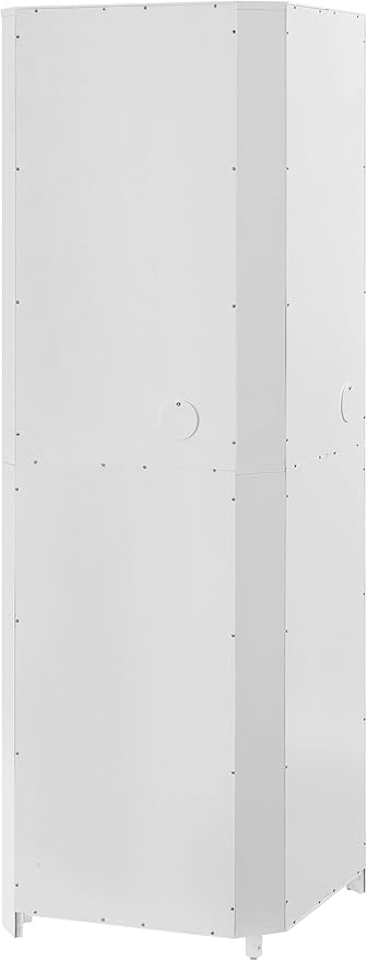 Crosley Furniture Savannah Traditional Corner Pantry Storage Cabinet with Shelves, Kitchen, Dining, Laundry, White