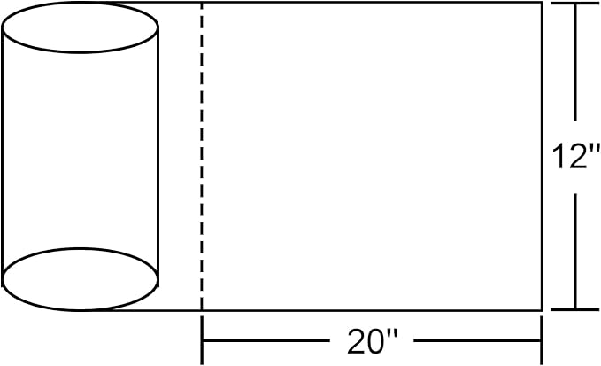 12x20 Plastic Produce Bags on a Roll - Clear Plastic Bags for Food, Vegetable, Fruits, Bread, Pet Bags and Grocery Clear Bag- 350 Bags/roll (12''x20'', 20 Rolls)