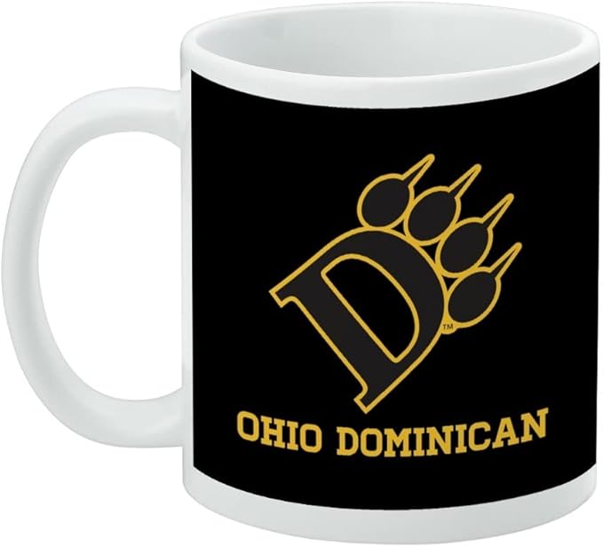 Ohio Dominican University Primary Logo Ceramic Coffee Mug, Novelty Gift Mugs for Coffee, Tea and Hot Drinks, 11oz, White