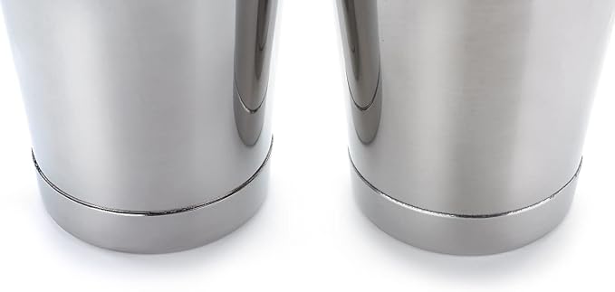 Barfly Skull Cocktail Shaker Tin Set (18 oz and 28 oz),Stainless Steel, Skull,M37009SKU