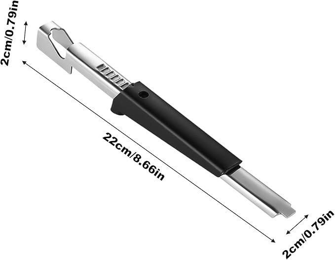 2 In 1 Adjustable Jar Opener, With Automatic Lid Adaptation, 22x2x2cm, Screw Cap Opener, Adjustable Lid Remover, Stainless Steel Construction, For Beer, Soda, Counter, Apartment, Picnic, Cabinet