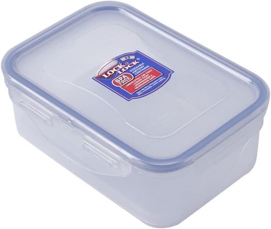 LocknLock Easy Essentials Rectangular Butter and Cheese Container Food Container, Small, 15.0 Ounce - Clear