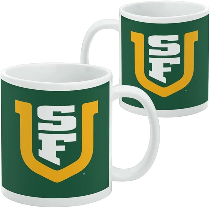 University of San Francisco Primary Logo Ceramic Coffee Mug, Novelty Gift Mugs for Coffee, Tea and Hot Drinks, 11oz, White