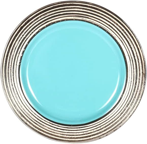48 Piece Dinnerware Set, Ceramic Plates and Bowls Sets for 8, Microwave and Dishwasher Safe, Handcrafted Tree Bark Series Dish Set, Turquoise