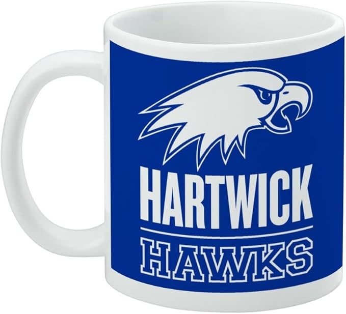 Hartwick College Primary Logo Ceramic Coffee Mug, Novelty Gift Mugs for Coffee, Tea and Hot Drinks, 11oz, White