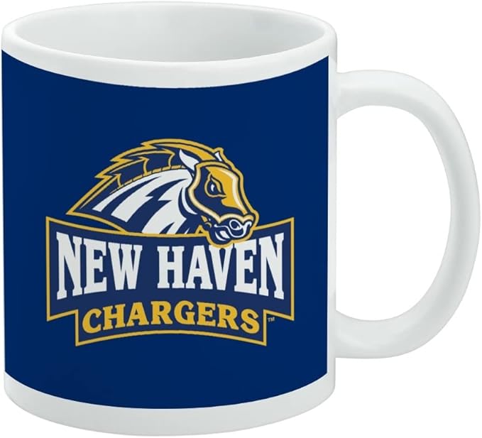 New Haven Primary Logo Ceramic Coffee Mug, Novelty Gift Mugs for Coffee, Tea and Hot Drinks, 11oz, White