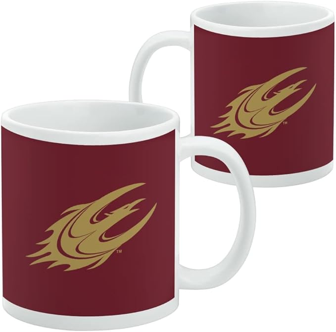 Elon University Primary Logo Ceramic Coffee Mug, Novelty Gift Mugs for Coffee, Tea and Hot Drinks, 11oz, White