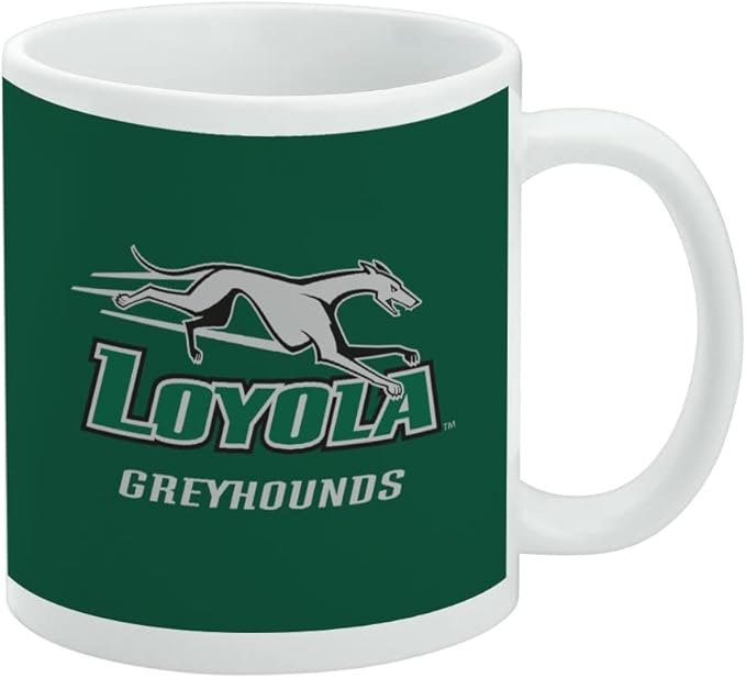 Loyola University Maryland Primary Logo Ceramic Coffee Mug, Novelty Gift Mugs for Coffee, Tea and Hot Drinks, 11oz, White