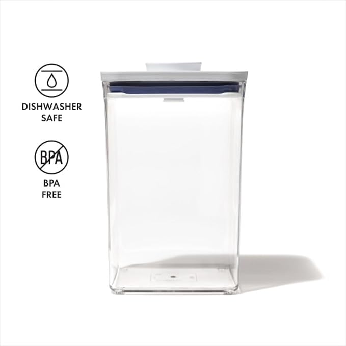 OXO Good Grips POP Container - 4.4 Qt/4.2 L, Airtight Food Storage Containers (Pack of 4)